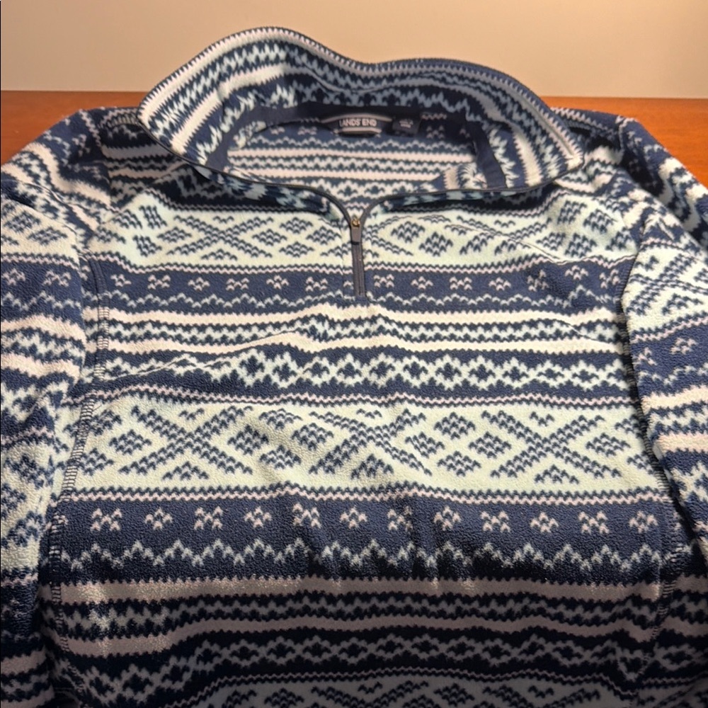 Men's Blue Patterned Sweater